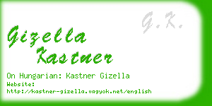 gizella kastner business card